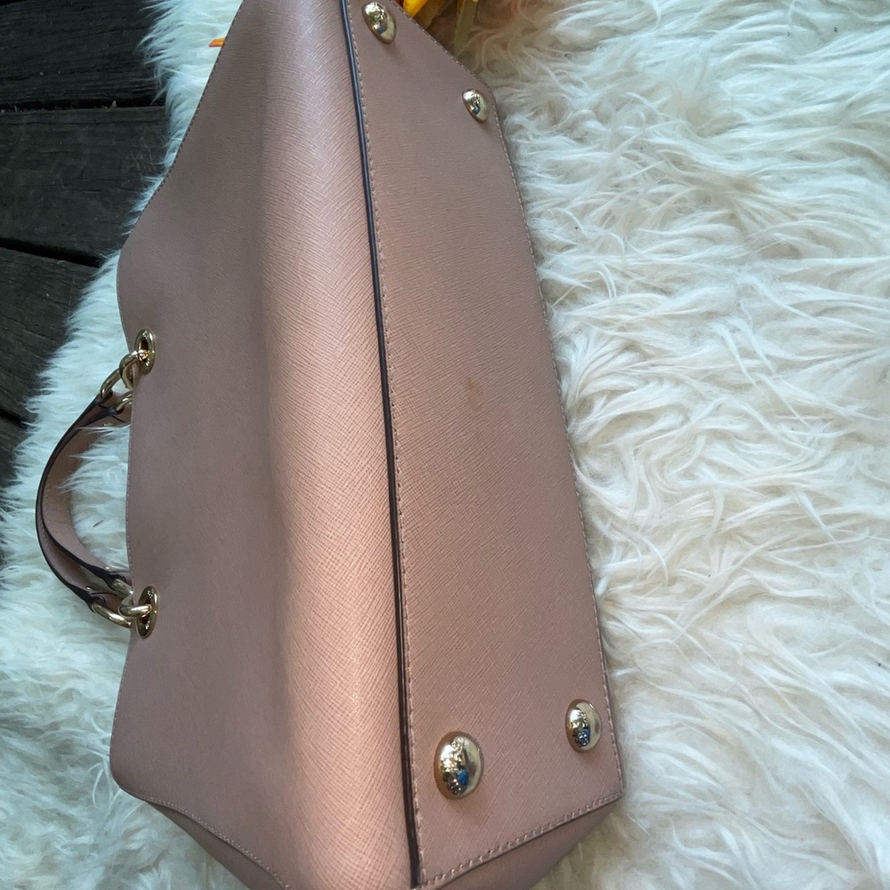 NWOT $248 Michael Kira Cynthia Saffiano leather satchel with longer strap - Picture 12 of 15